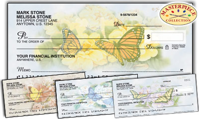 Butterfly Blooms Checks